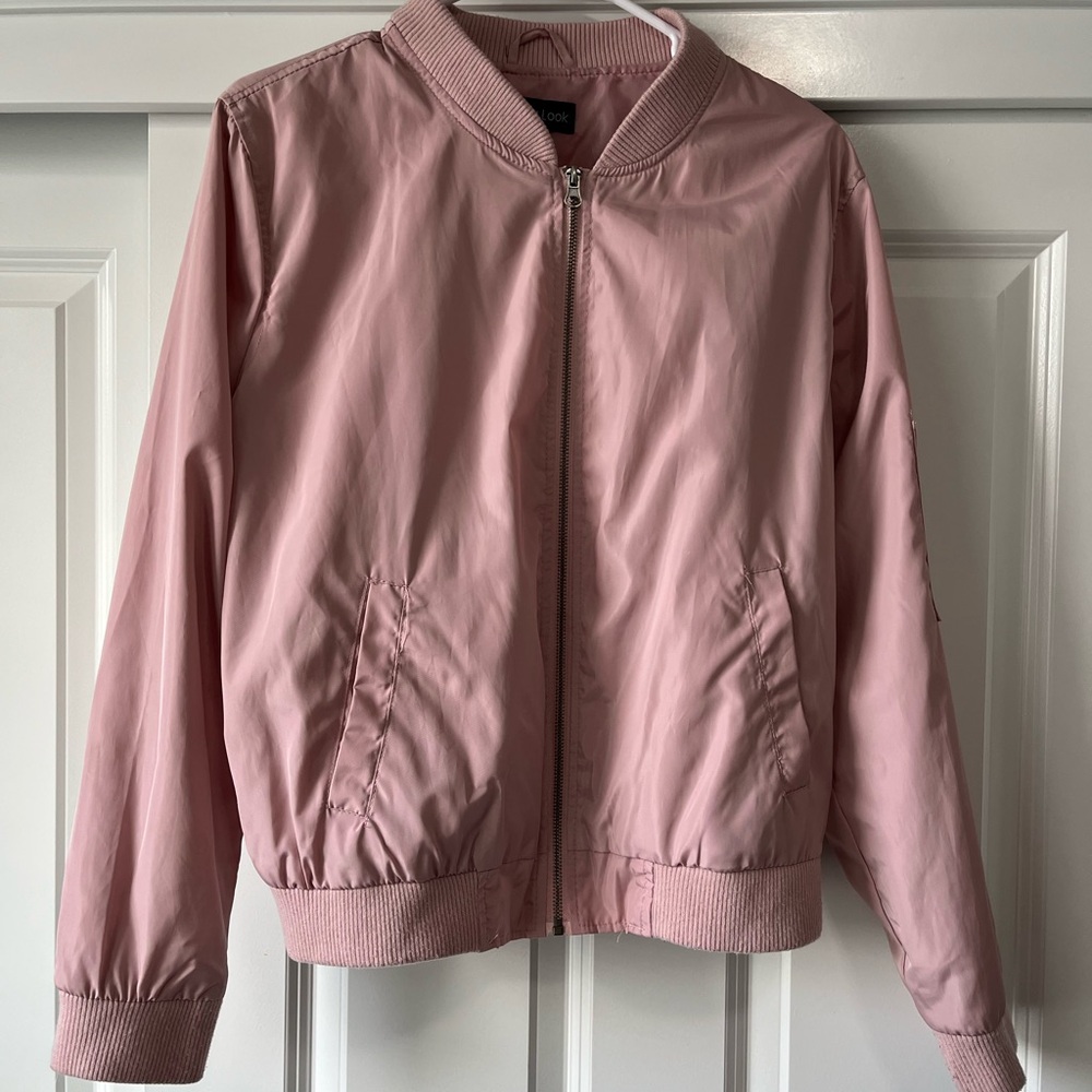 New Look Light Pink Bomber Jacket